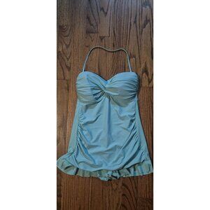 Kenneth Cole Skirted Shaping One-Piece Bathingsuit Swimsuit Women's Size 10